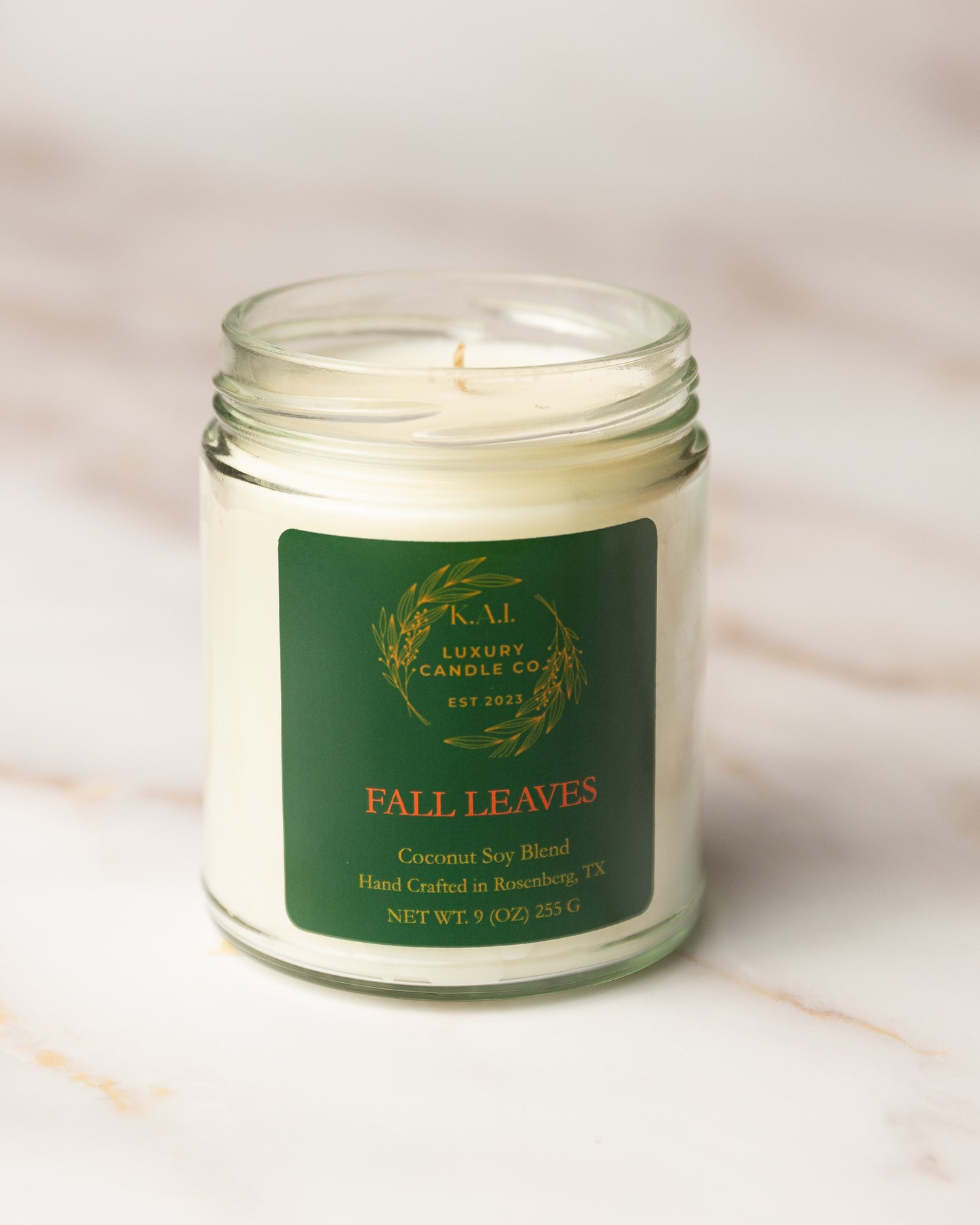 Fall Leaves Candle