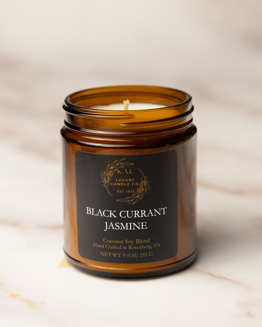 Black Currant Jasmine Candle